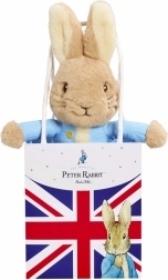 Coniglietto Peter in peluche nella borsa regalo Union Jack