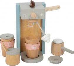 Macchina da caffè in legno con accessori Tasty