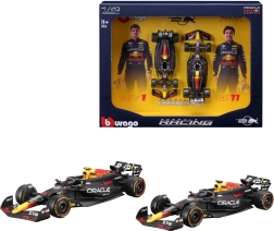 bburago 1:43 formula 1 confezione doppia red bull racing rb20 (2024) verstappen e perez