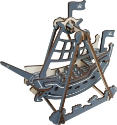 Woodcraft puzzle 3D in legno altalena dei pirati