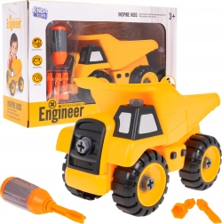 Betoniera da montare per bambini 3+ con cacciavite e 3 bit – Autocarro ribaltabile