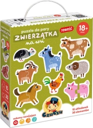 CzuCzu puzzle a coppie – animaletti della fattoria (18+ mesi)