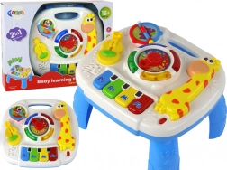 Tavolino educativo interattivo 2 in 1 con giraffa per bambini piccoli