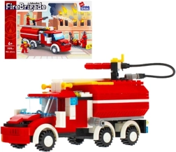 Set di costruzione pompieri con accessori – autopompa 299 pezzi (6+)
