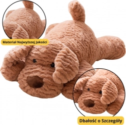 Cagnolino beige di peluche 30 cm