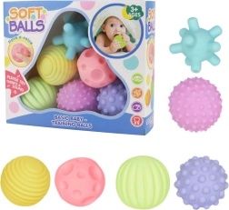 Palline sensoriali educative morbide colorate per bambini 6 pezzi
