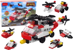 Costruzioni Blocs Elicottero 6in1 Set di veicoli fai-da-te 117 pezzi.