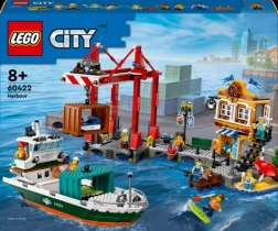 LEGO City porto sul mare con nave cargo 60422