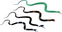Serpente di gomma 76 cm - quattro colori diversi