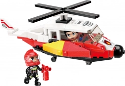 Elicottero di soccorso QMAN MINE CITY FIRE LINE – set di costruzione da 91 pezzi