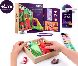 okto modellazione – piccolo mondo in cornice gnomo 21 × 21 cm