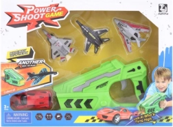 Lanciaggetti con macchinina e aerei per bambini