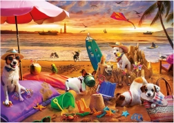 Puzzle Educa Cani sulla Spiaggia 1000 Pezzi