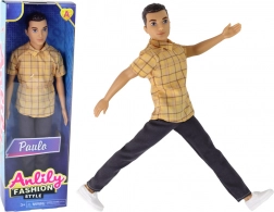 Bambola ragazzo PAULO con camicia a quadri
