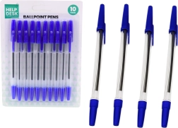 Set di penne a sfera blu classiche 10 pz