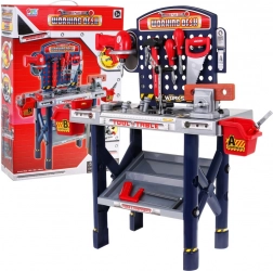 Grande officina per bambini 3+ Banco degli attrezzi 55 pz + Cacciavite elettrico + Funzioni interattive
