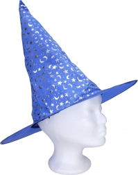 Cappello da strega blu 35 × 36 cm