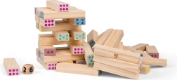 Torre numerica gigante – gioco di equilibrio in legno per bambini e adulti