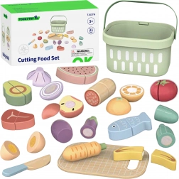 Set in legno per tagliare gli alimenti Tooky Toy