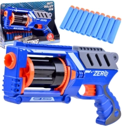 Pistola di plastica Blaster con 10 proiettili in schiuma