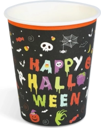 Bicchieri di carta Happy Halloween da 250 ml, 8 pezzi