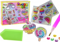 Set per diamond painting – adesivi colorati a tema dolci