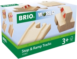 BRIO Stop & Ramp Tracks – binari di arresto e rampe per ferrovie in legno