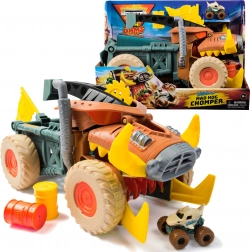 Monster Jam Mini Jams Megalodon Mad Hog Chomper set con auto grande e piccola 1:87