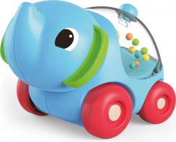 Sonaglio elefante su ruote 11 cm