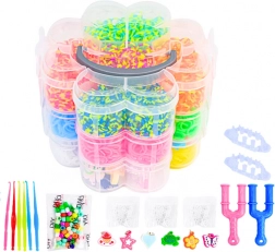 Set creativo di elastici per la creazione di braccialetti DIY 4500 pezzi