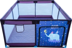 Box rettangolare morbido per bambini Elefantino notturno