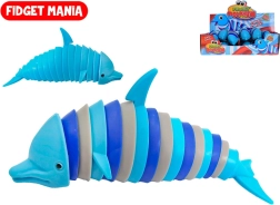 Giocattolo antistress fidget delfino e squalo click clack 17 cm