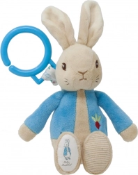 Coniglietto di peluche a molla PETER RABBIT con anello per appenderlo