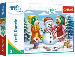 Puzzle Trefl Famiglia Treflik: Divertimenti invernali 30 pezzi