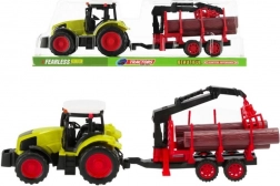 trattore con rimorchio per legna moje ranczo