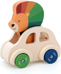 Auto in legno con clacson Leone di Vilac