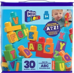 Mega Bloks First Builders ABC blocchi colorati con lettere in borsa