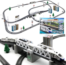 Trenino elettrico passeggeri con binari lunghi