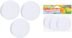 Ruota decorativa in polistirolo 10x2,5 cm, set di 3 pezzi