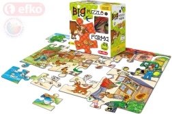 Efko puzzle baby big fattoria – pezzi grandi 24 pezzi