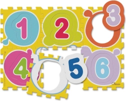 Chicco puzzle in schiuma numeri colorati 12+