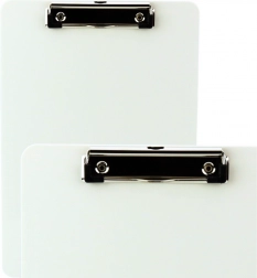 Tavoletta bianca con clip e righello A4