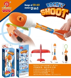 Aereo rosso 2 in 1 con lanciatore