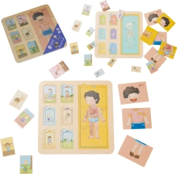 Puzzle didattico in legno del corpo umano per bambini - Classic World