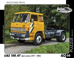 Puzzle RETRO-AUTA – LIAZ 100.47, trattore per semirimorchi, 40 pezzi