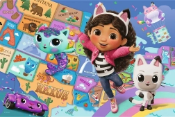 Puzzle 100 – Amicizia nella casetta dei gatti di GABBY'S DOLLHOUSE