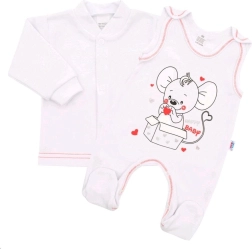 Completo per neonato New Baby Mouse bianco 80 (9–12 mesi)