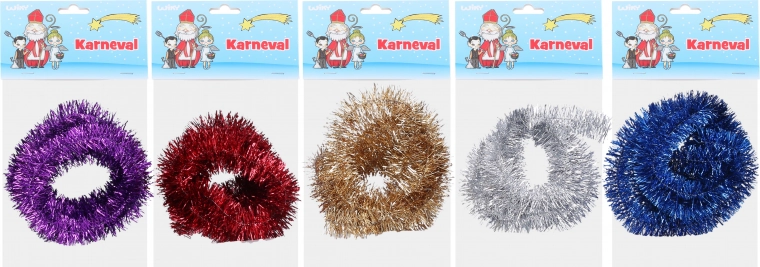 Filo arricciato metallico peloso decorativo