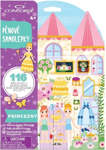 Adesivi in gomma CONCORDE – principesse, 116 pz
