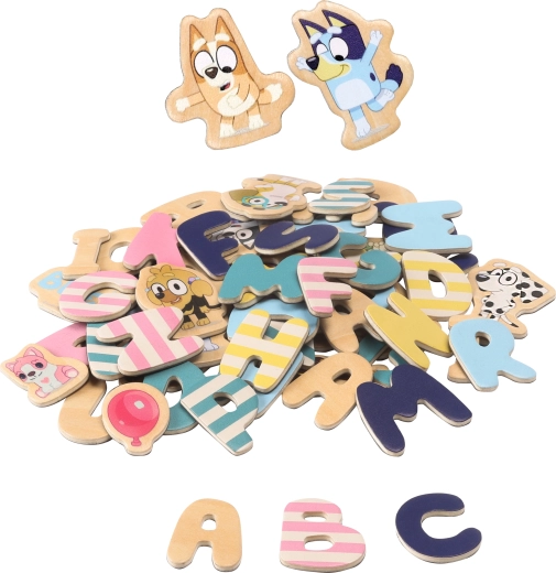 Bluey alfabeto magnetico in legno e immagini per bambini